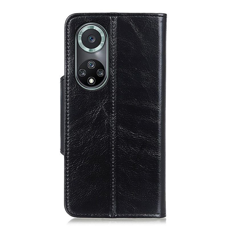 Κάλυμμα Honor 50 Pro Pro Faux Leather Shiny Khazneh